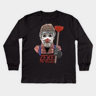 Zeke The Plumber Kids Long Sleeve T-Shirt